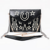 American Darling Envelope Bag Beautifully Embosed Leather women
