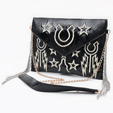 American Darling Envelope Bag Beautifully Embosed Leather women