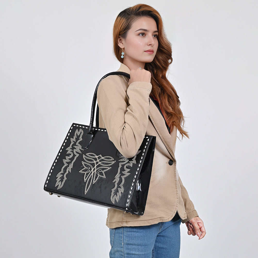 American Darling Tote Bag Beautifully Embosed Leather women