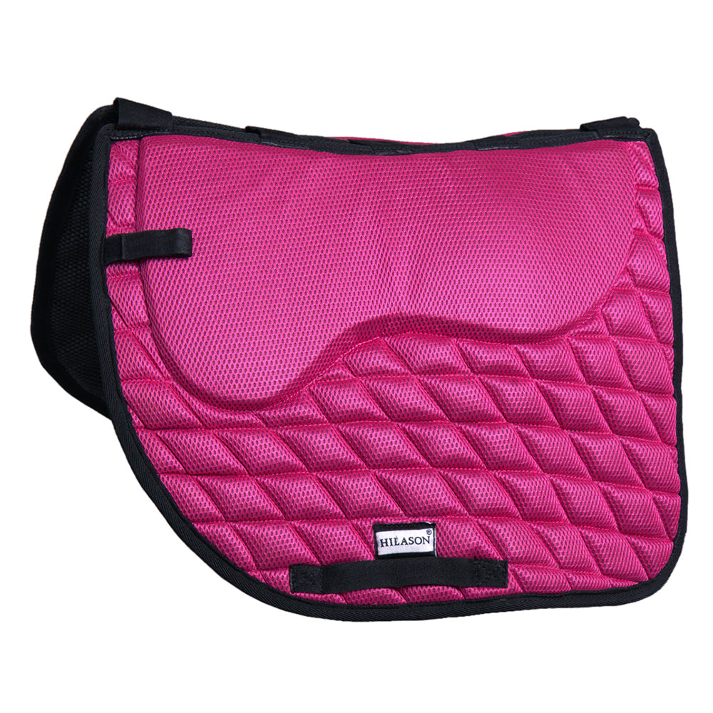 Hilason Western Horse English Saddle Pad Dressage Memory Foam And Antislip Pink