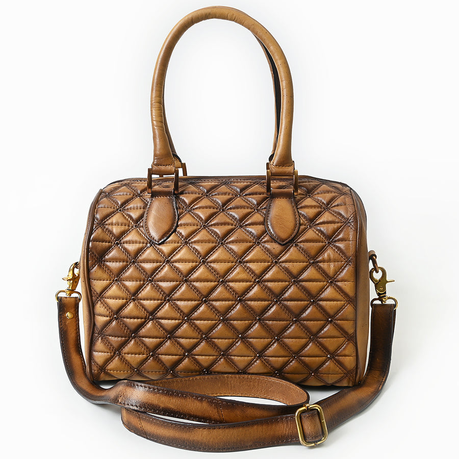 American Darling Tote Bag Beautifully Quilted Genuine Leather women
