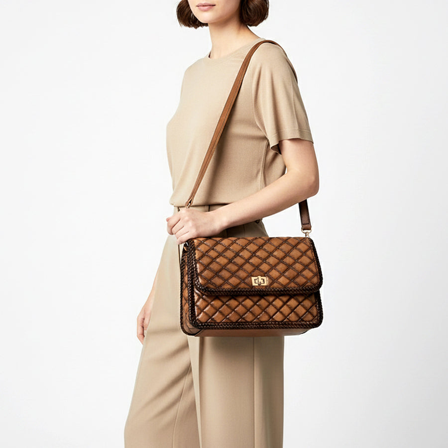 American Darling Shoulder Genuine Leather Women Bag Western Handbag Purse