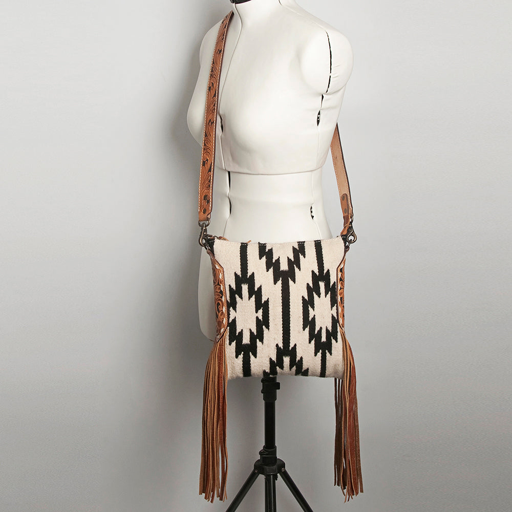 American Darling Messenger Hand Tooled Saddle Blanket Genuine Leather Women Bag Western Handbag Purse |