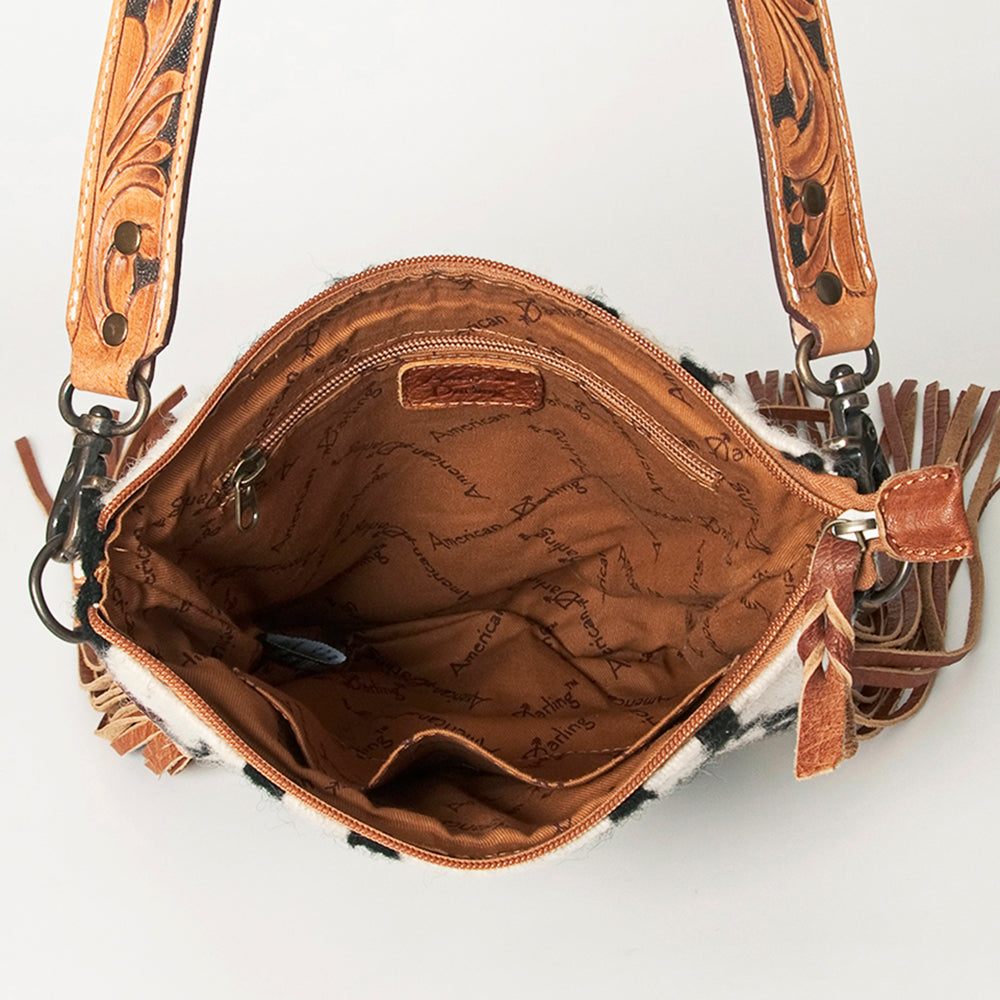 American Darling Messenger Hand Tooled Saddle Blanket Genuine Leather Women Bag Western Handbag Purse |