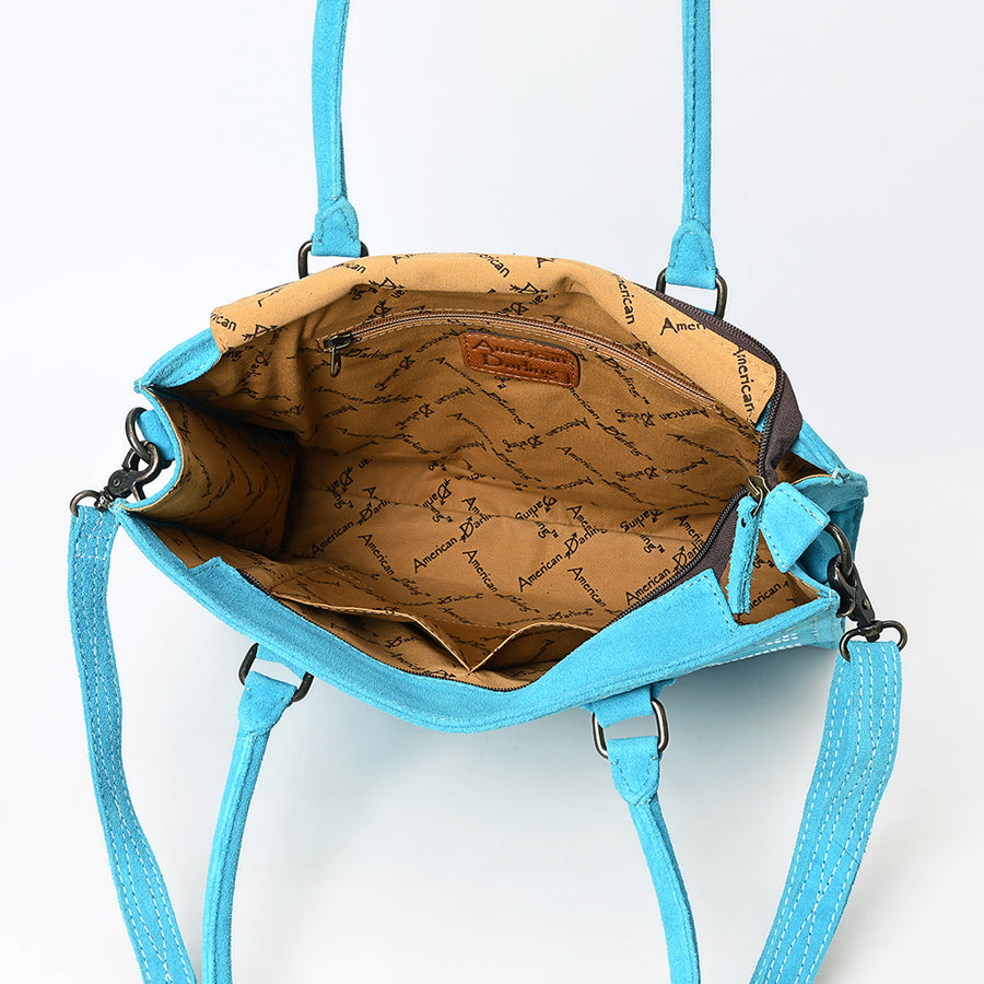 American Darling Tote Genuine Suede Leather Women Bag Western Handbag Purse | Travel Bags College Casual