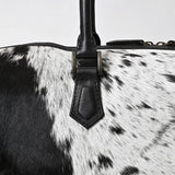 American Darling Duffle bag Beautifully Hair On Leather women Handbag