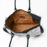 American Darling Duffle bag Beautifully Hair On Leather women Handbag