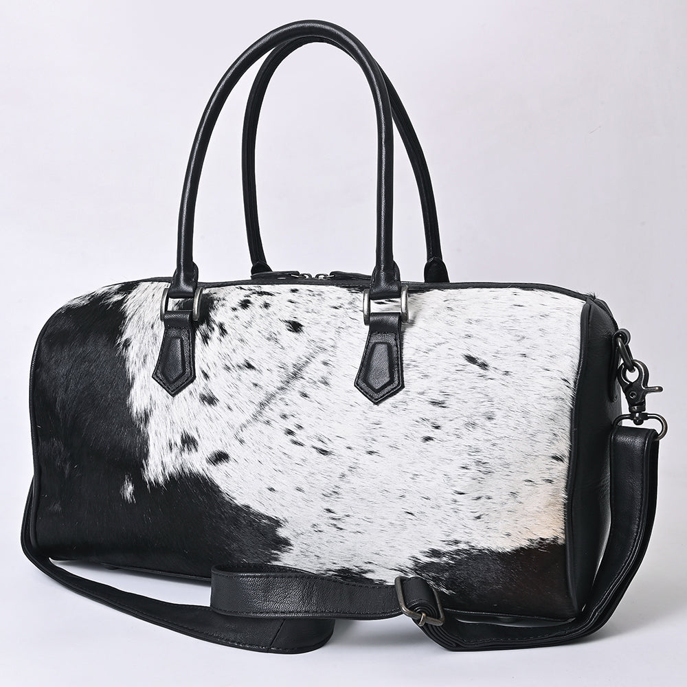 American Darling Duffle bag Beautifully Hair On Leather women Handbag
