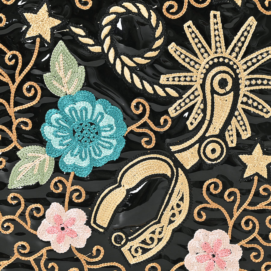 American Darling Embroidered Genuine Leather Tote Bag - Eco-Friendly Vegetable Tanned Full Grain Leather Western Purse