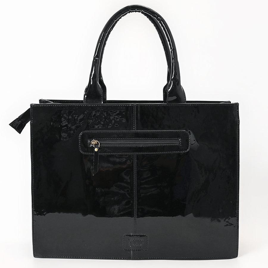 American Darling Embroidered Genuine Leather Tote Bag - Eco-Friendly Vegetable Tanned Full Grain Leather Western Purse