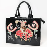American Darling Tote Hand Carved Genuine Leather Women Bag Western Handbag Purse