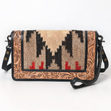 American Darling Organiser Hand Tooled Saddle Blanket Genuine Leather women bag western handbag purse
