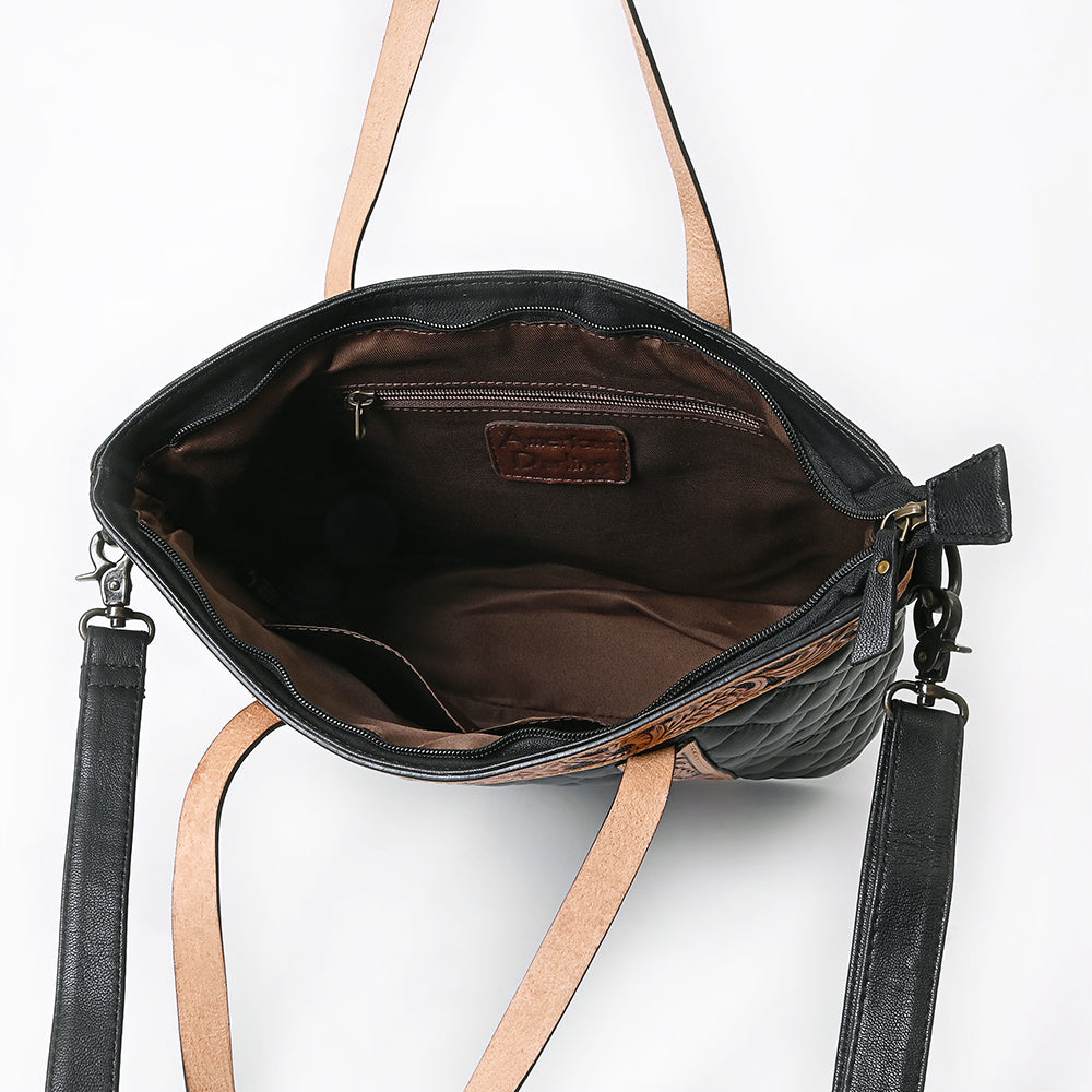 American Darling Tote Beautifully Hand tooled Leather women bag Handbag