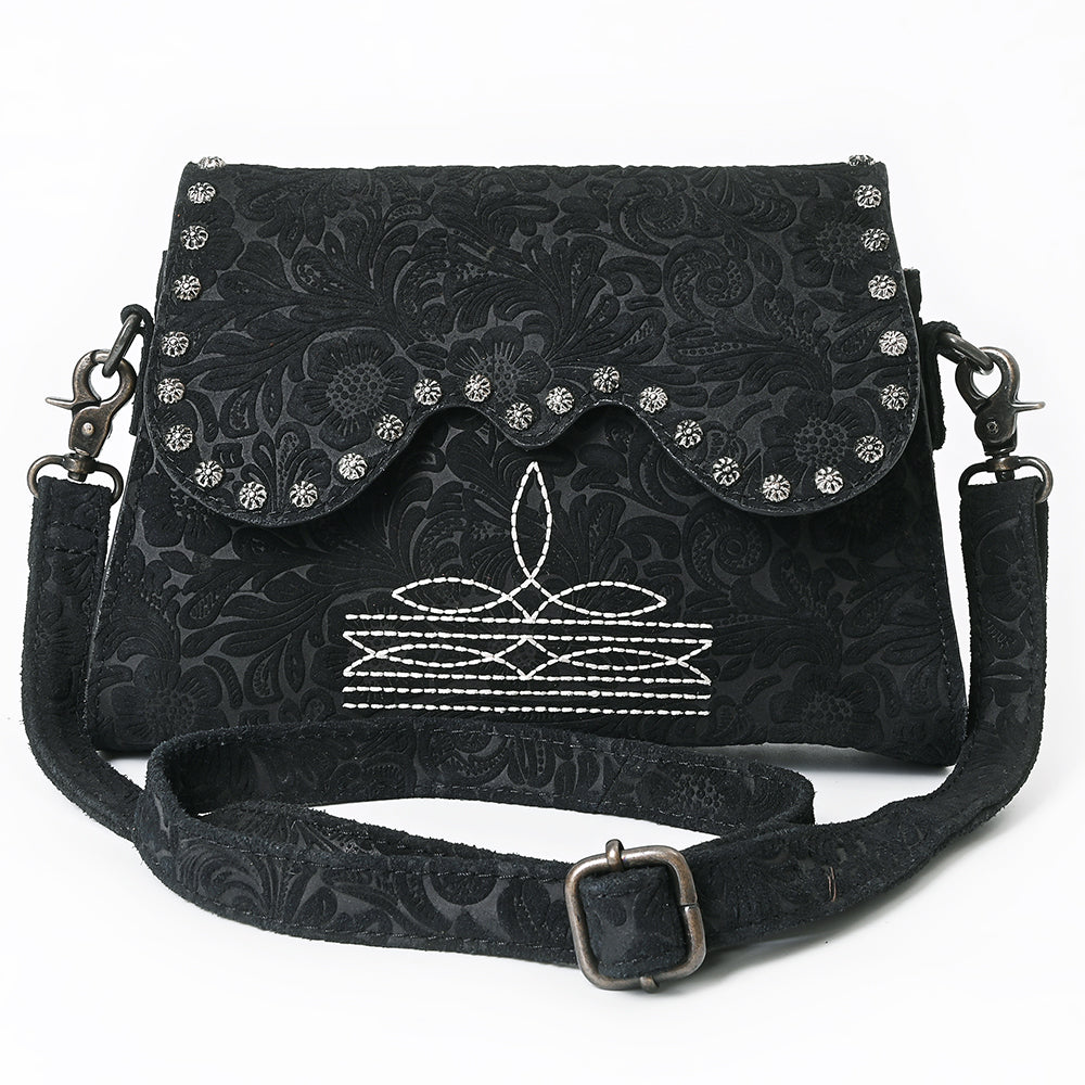 American Darling Crossbody Beautifully Suede Embosed Leather women bag