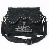 American Darling Crossbody Beautifully Suede Embosed Leather women bag