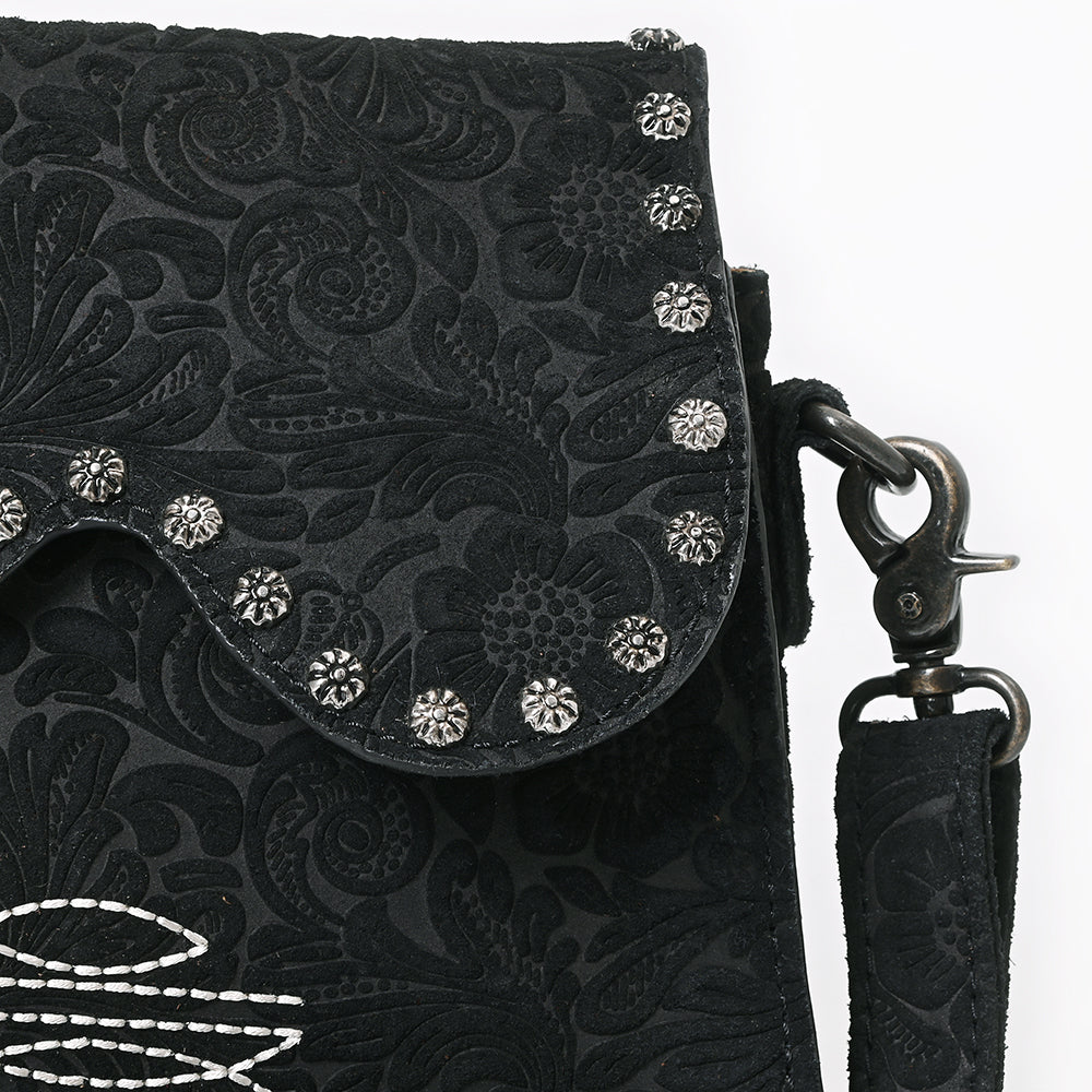 American Darling Crossbody Beautifully Suede Embosed Leather women bag