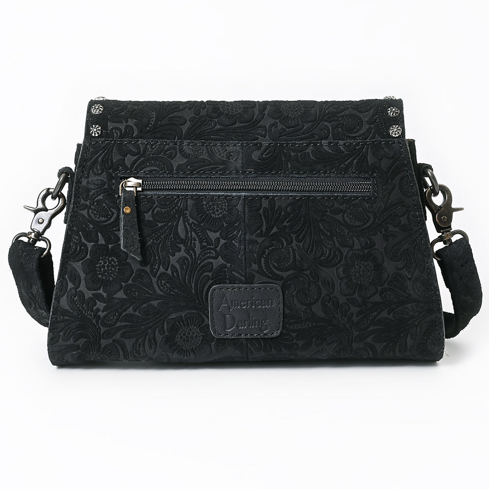American Darling Crossbody Beautifully Suede Embosed Leather women bag