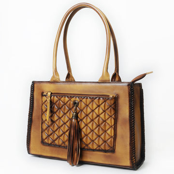 American Darling Tote Bag Beautifully Quilted Genuine Leather women bag