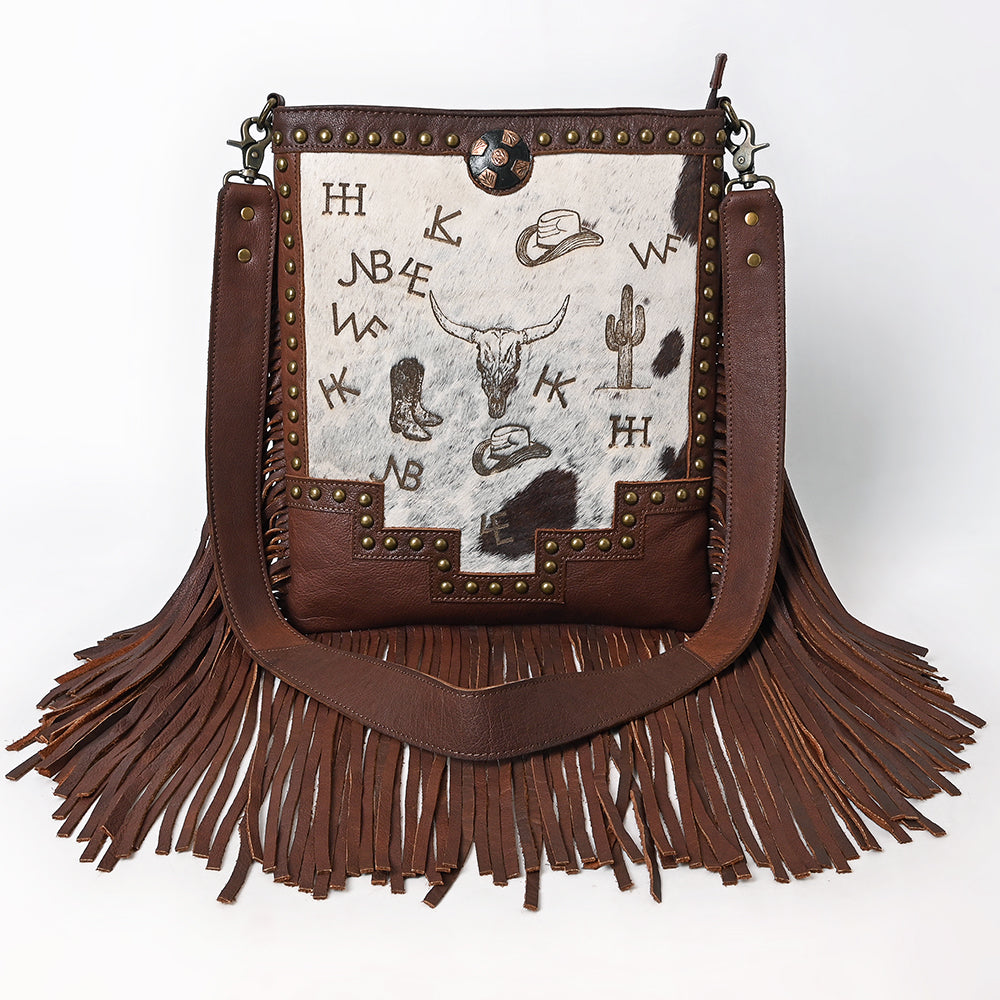 American Darling Large Crossbody Hair On Genuine Leather Women Bag Western Handbag Purse