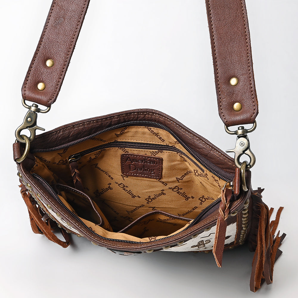 American Darling Large Crossbody Hair On Genuine Leather Women Bag Western Handbag Purse