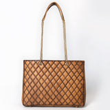 American Darling Tote Chain Strap Genuine Leather Women Bag Western Handbag Purse |