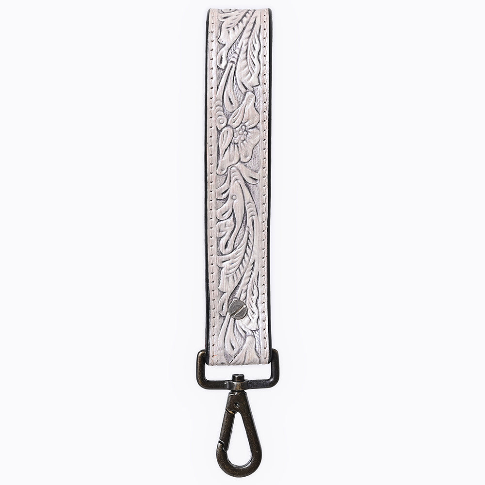 American Darling ADKR217 Hand Tooled Genuine Leather Wristlet Key Ring