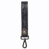 American Darling ADKR217 Hand Tooled Genuine Leather Wristlet Key Ring