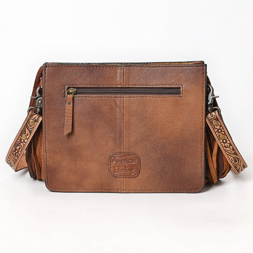 American Darling Messenger Hand Tooled Genuine Leather Women Bag Western Handbag Purse