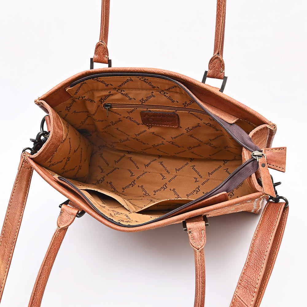 American Darling Tote Beautifully Suede Genuine Leather women handbag