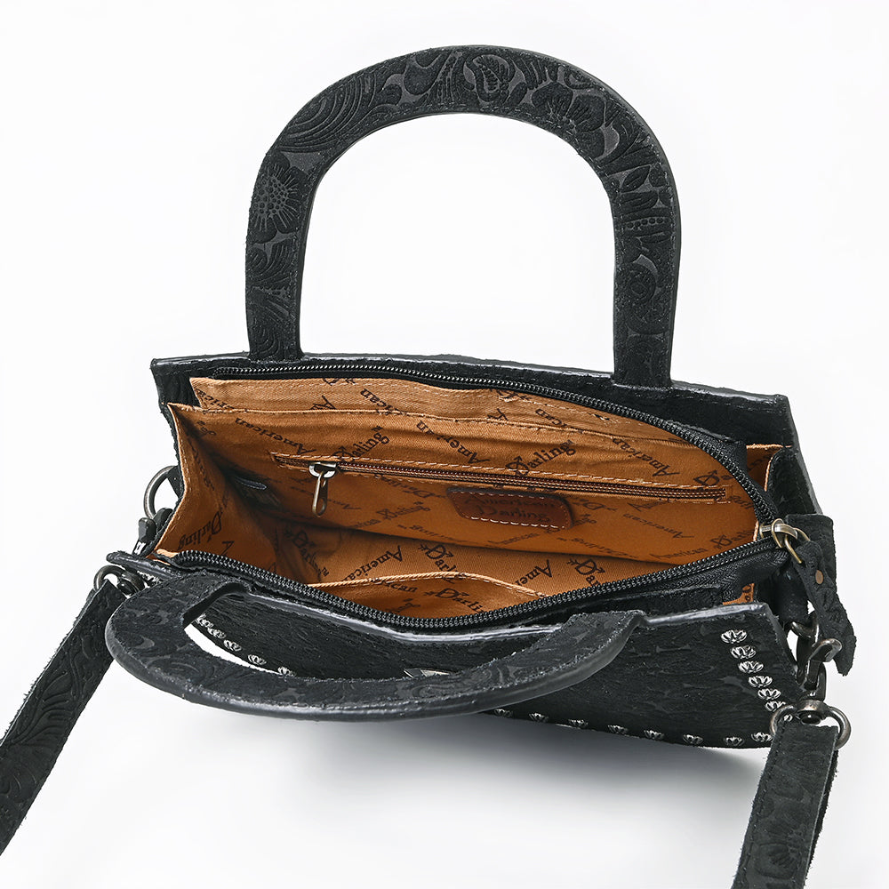 American Darling Crossbody Beautifully Suede Embosed Leather women bag Handbag