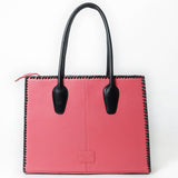 Never Mind Tote Hand Painted Genuine Cowhide Leather Women Bag Western Handbag Purse