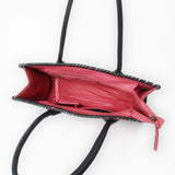 Never Mind Tote Hand Painted Genuine Cowhide Leather Women Bag Western Handbag Purse