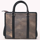 American Darling Briefcase Quilted Genuine Leather Women Bag Western Handbag
