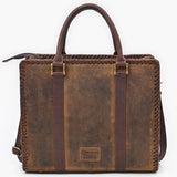 American Darling Briefcase Quilted Genuine Leather Women Bag Western Handbag