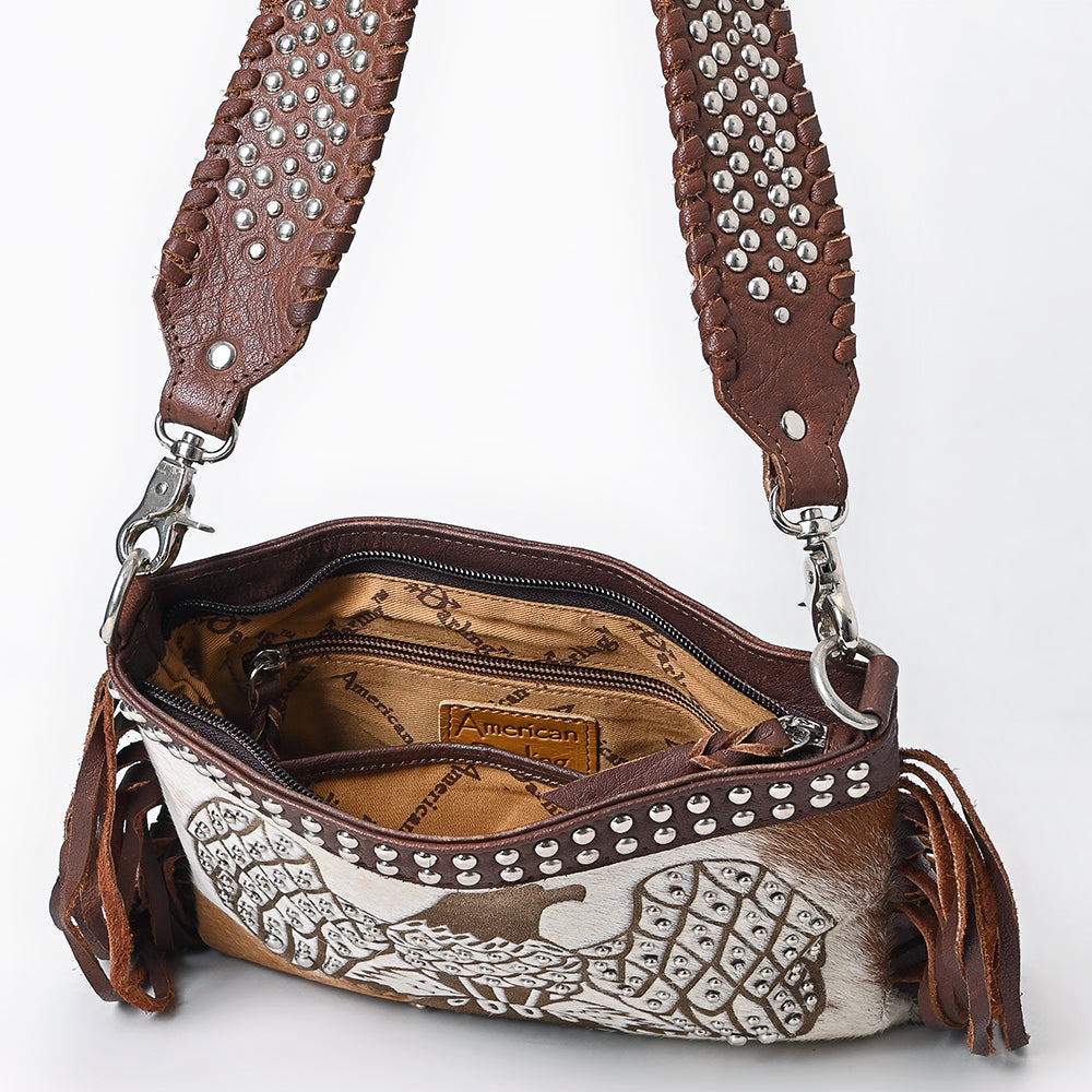 American Darling Crossbody Hair-On Genuine Leather Women Bag Western Handbag Purse