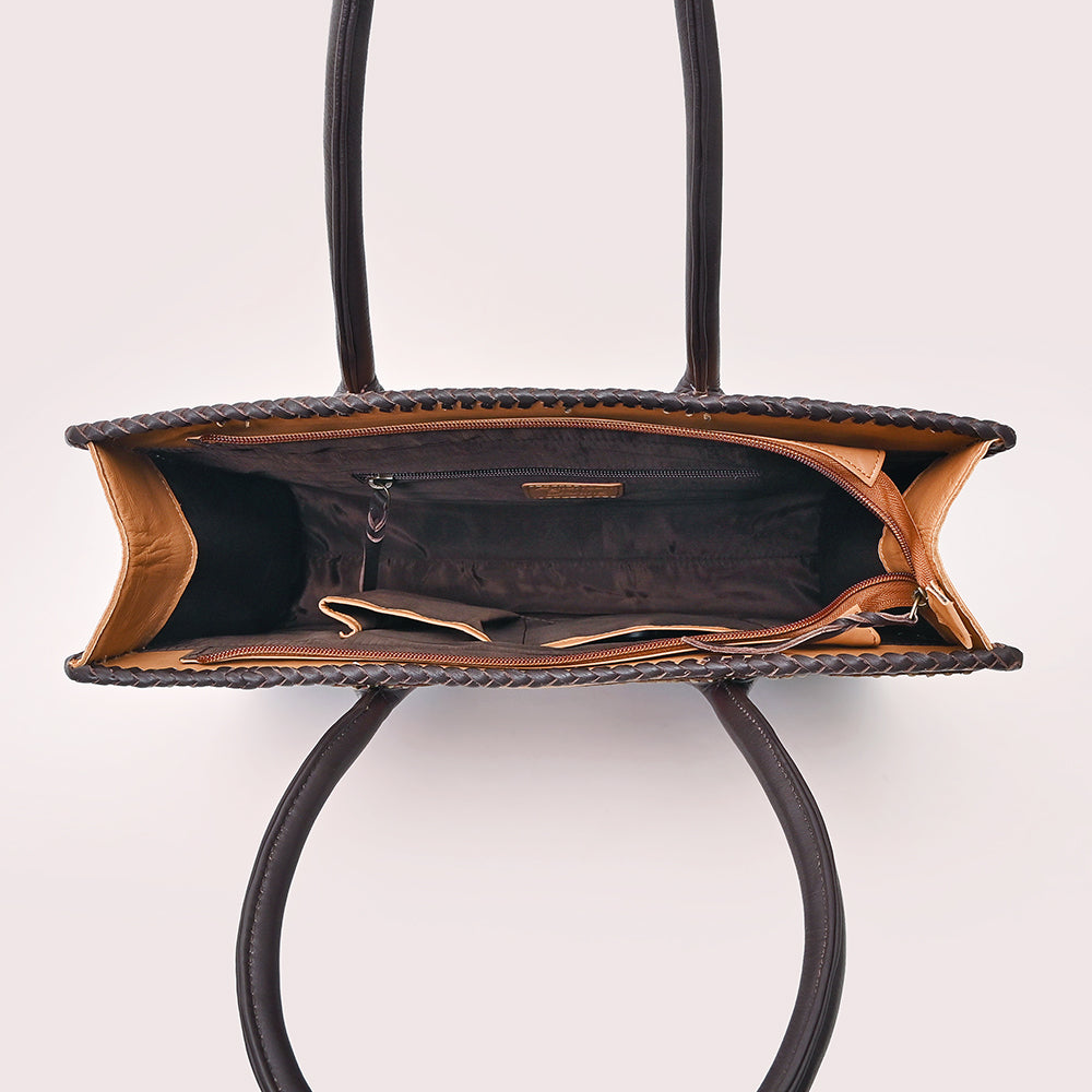 American Darling Tote Full Grain Genuine Leather Women Bag Western Handbag