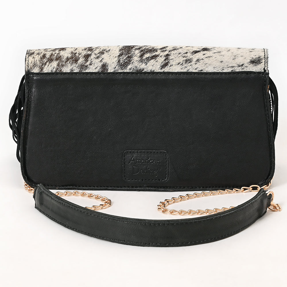 American Darling Crossbody Hand Tooled Hair On Genuine Leather Women Bag Western Handbag Purse