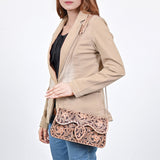 American Darling Small Crossbody Bag Beautifully Hand Tooled Leather women