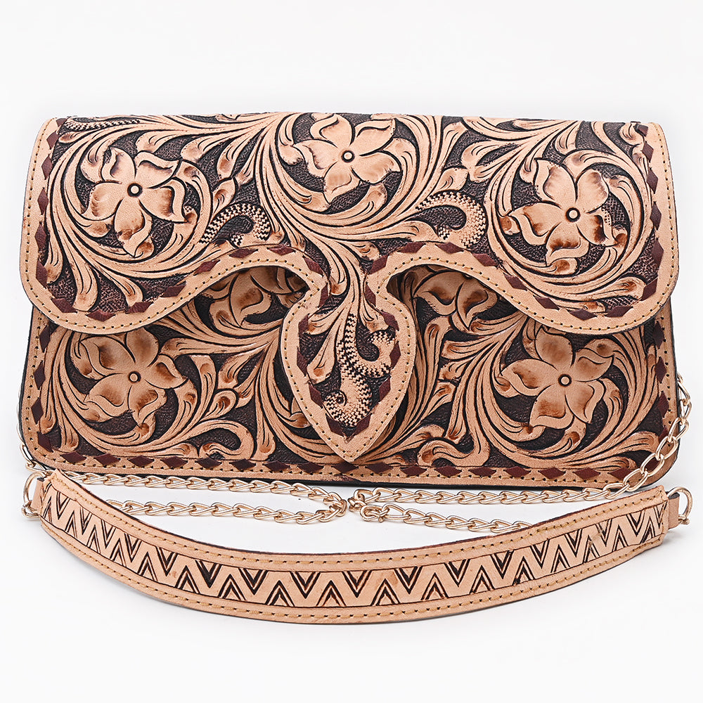American Darling Small Crossbody Bag Beautifully Hand Tooled Leather women
