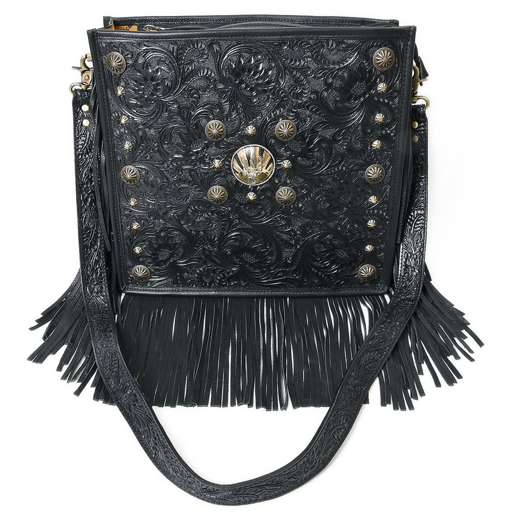 American Darling Large Crossbody Bag Beautifully hand tooled Leather women