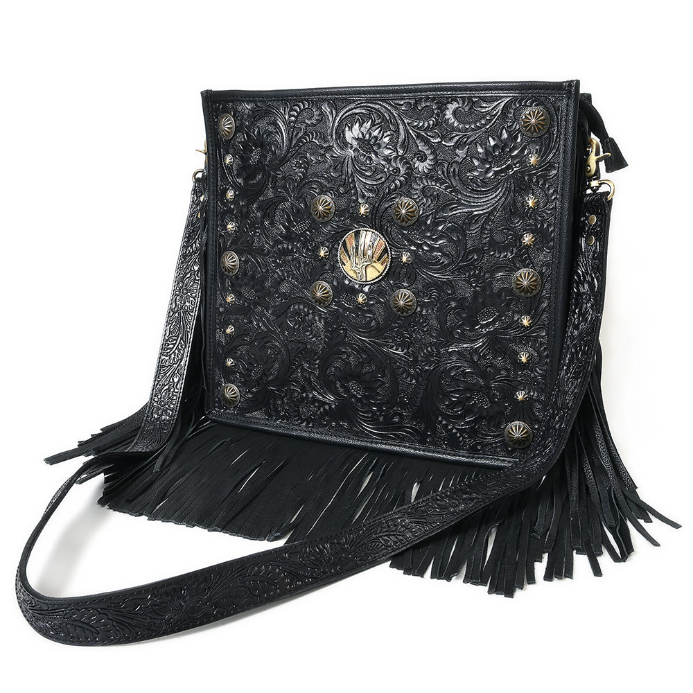 American Darling Large Crossbody Bag Beautifully hand tooled Leather women