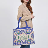 American Darling Tote Beautifully Leather Embroidered Design women handbag