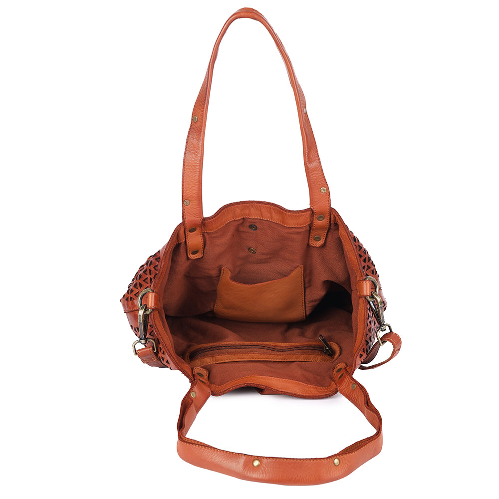 Spaghetti Western Tote Genuine Leather women bag handbag purse