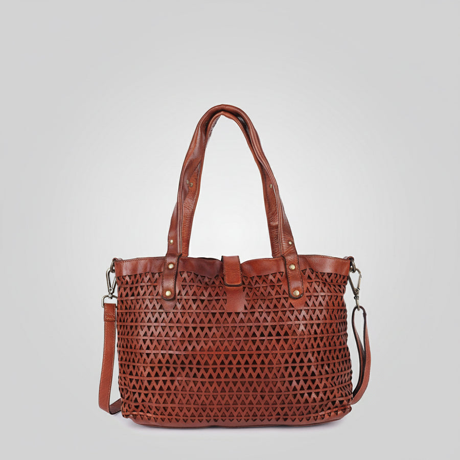 Spaghetti Western Tote Genuine Leather women bag handbag purse