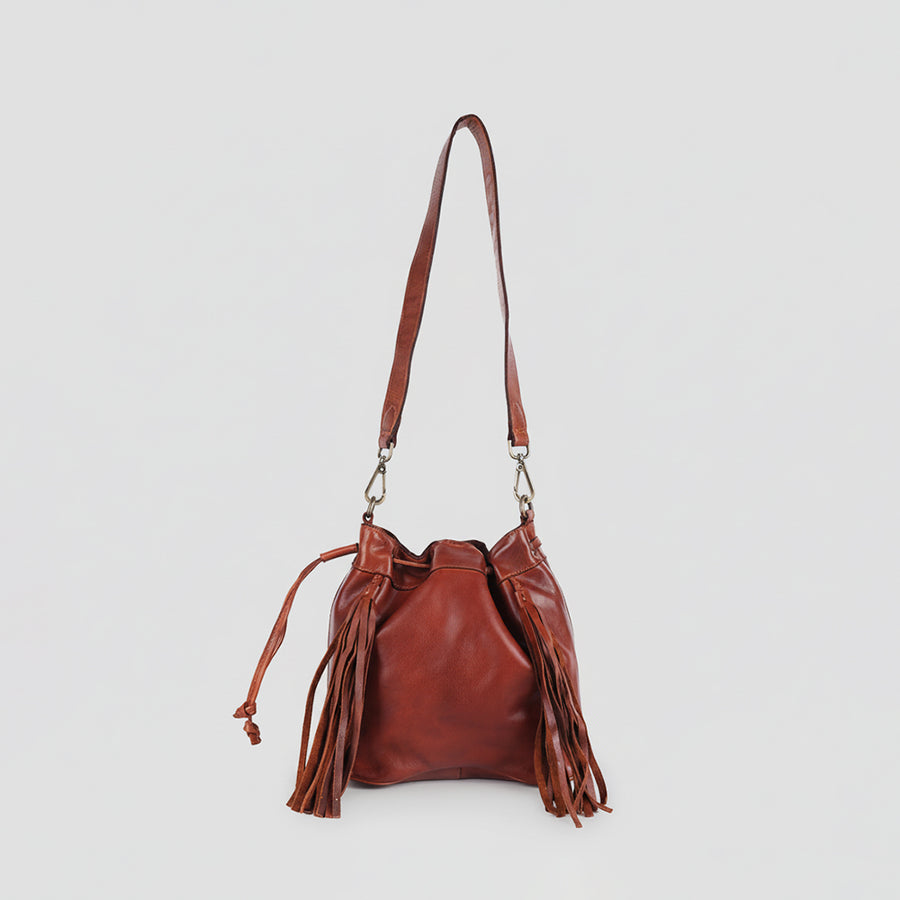 Spaghetti Western Bucket Genuine Leather women bag handbag purse