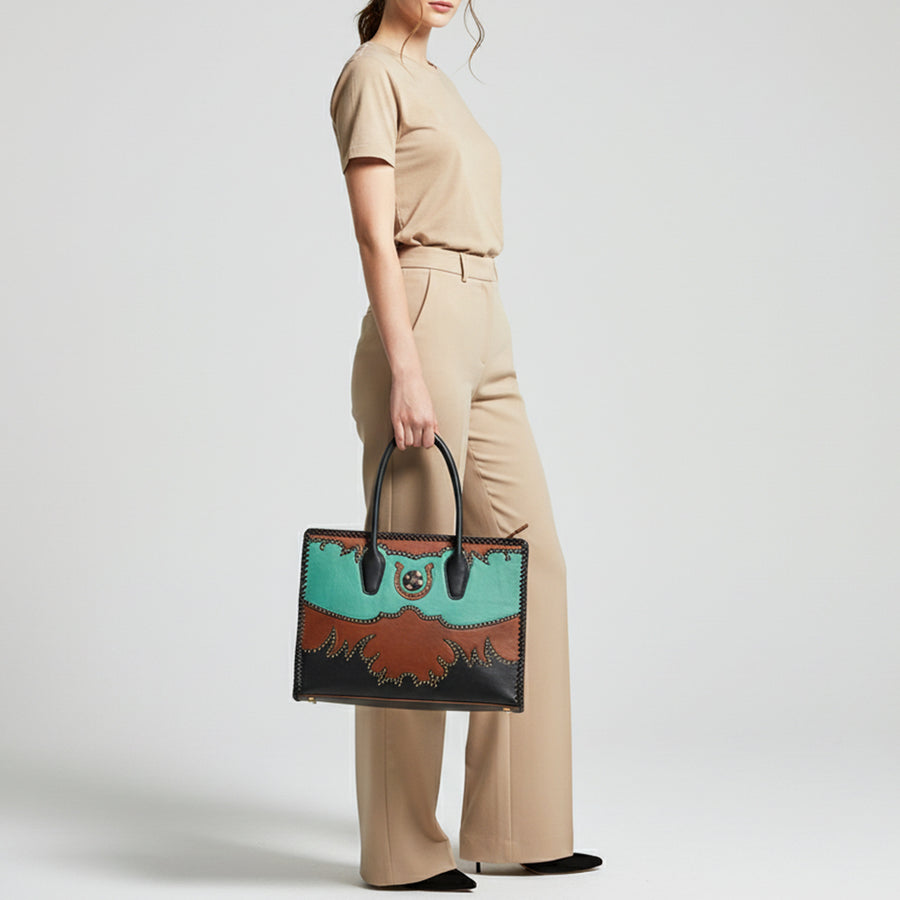 American Darling Tote Beautifully full grain Genuine Leather women handbag