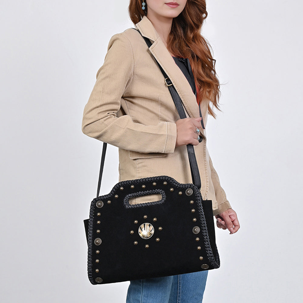 American Darling Clutch Beautifully Suede Genuine Leather women handbag Purse