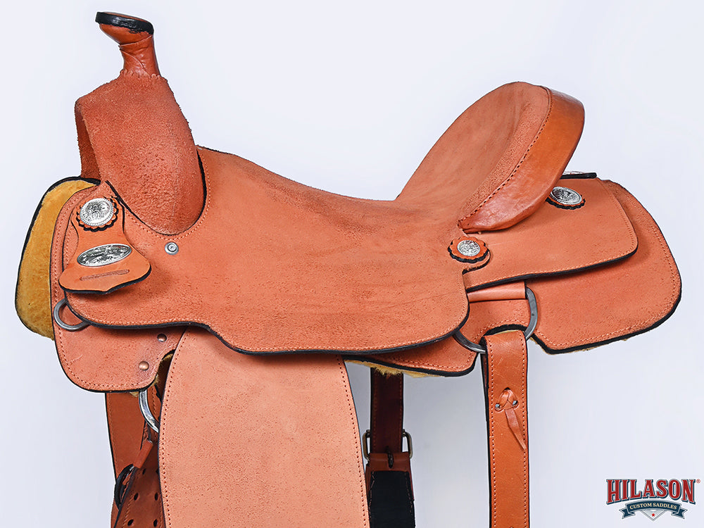 Hilason Western Horse Saddle American Leather Ranch Roping Cowboy