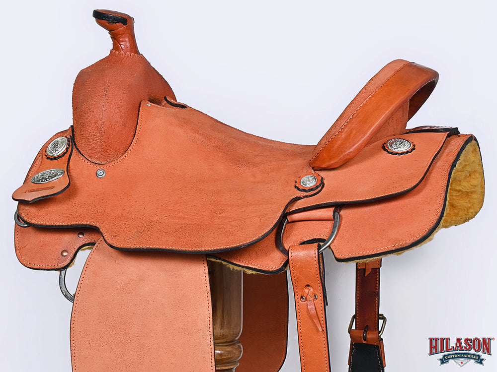 Hilason Western Horse Saddle American Leather Ranch Roping Cowboy