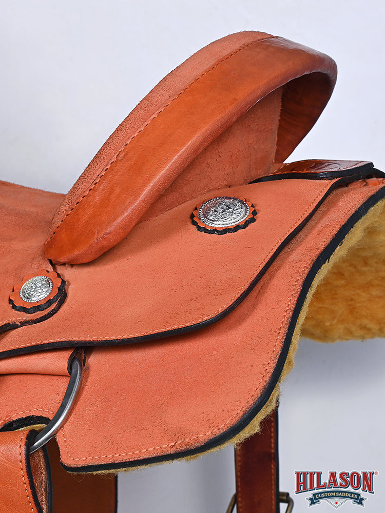 Hilason Western Horse Saddle American Leather Ranch Roping Cowboy